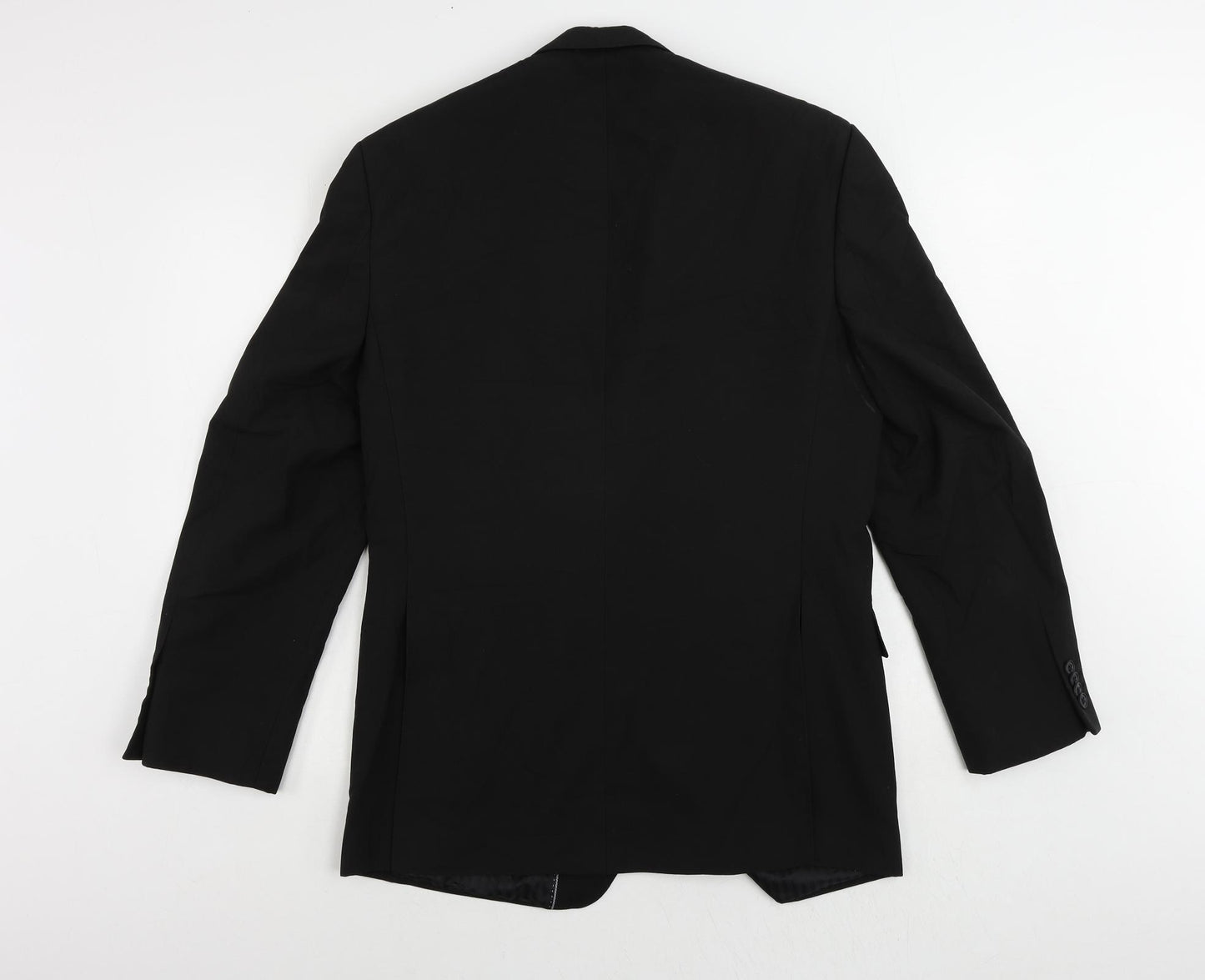 Clubclass Tailoring Mens Black Polyester Jacket Suit Jacket Size 42 Regular
