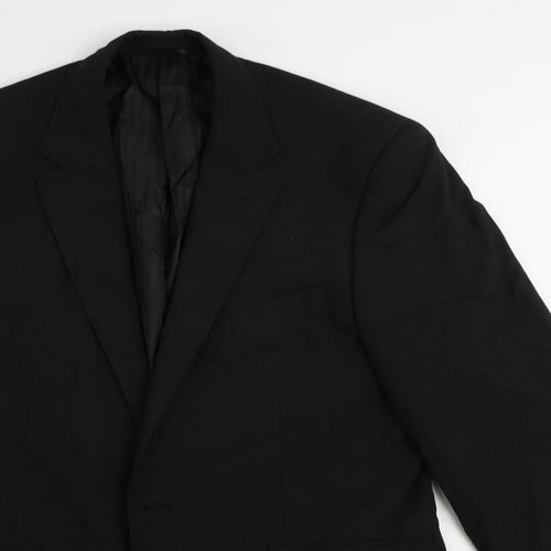Clubclass Tailoring Mens Black Polyester Jacket Suit Jacket Size 42 Regular