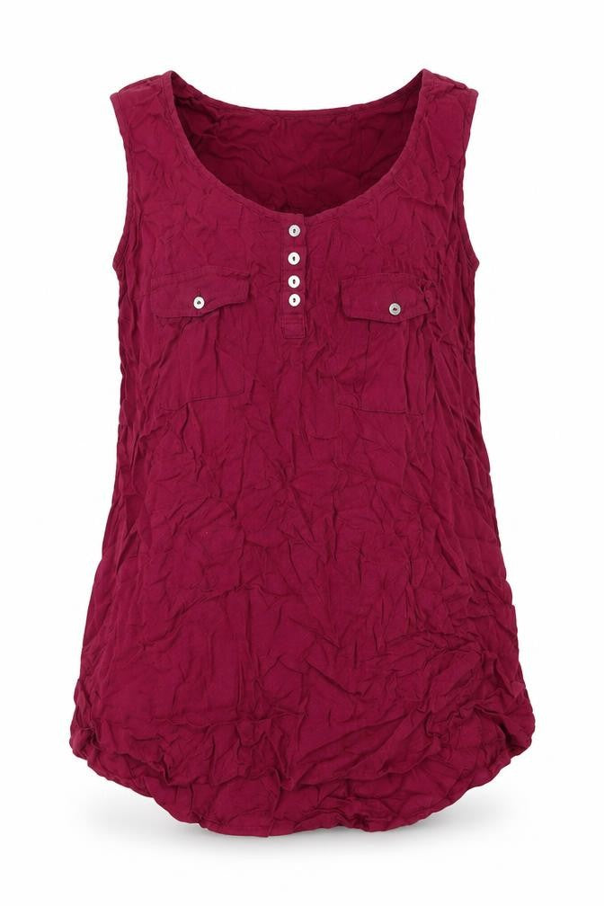 Front view of New Look women’s purple polyester basic t-shirt, size UK 12, scoop neck