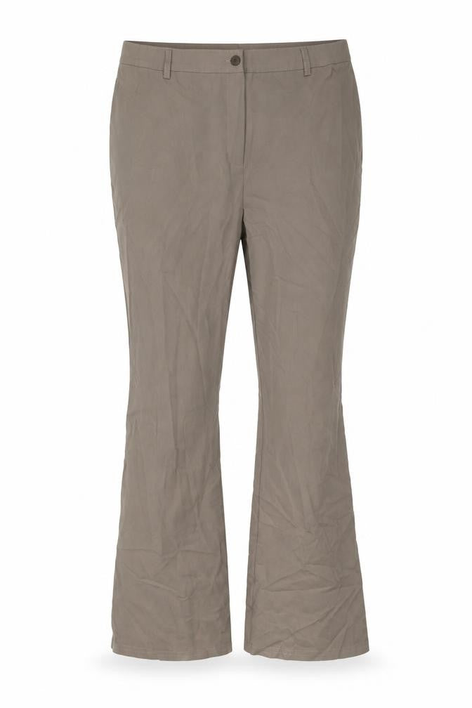 Topshop Womens Brown Viscose Trousers Size 18 L31 in Regular Zip