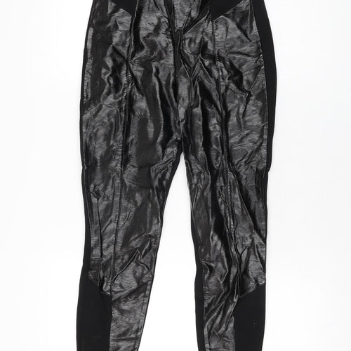 River Island Womens Black Polyester Pedal Pusher Leggings Size 8 L26 in