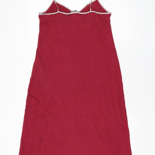 Marks and Spencer Womens Red Solid Elastane Top Dress Size 12