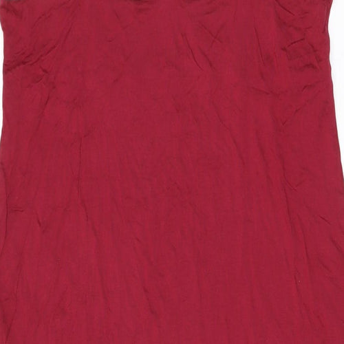 Marks and Spencer Womens Red Solid Elastane Top Dress Size 12