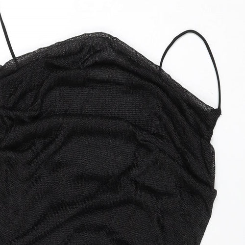 ASOS Womens Black Viscose Bodycon Size 12 Cowl Neck Pullover