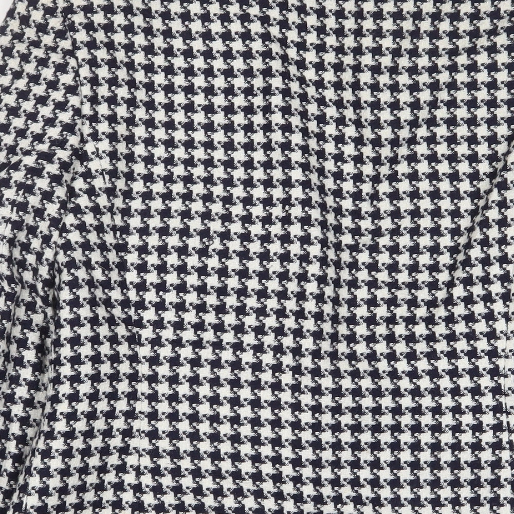 Eastex Womens Blue Herringbone Jacket Blazer Size 10 Button