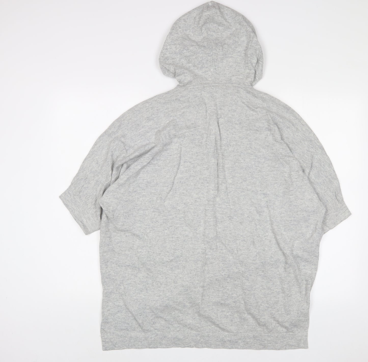 Monsoon Womens Grey Acrylic Pullover Hoodie Size S Pullover