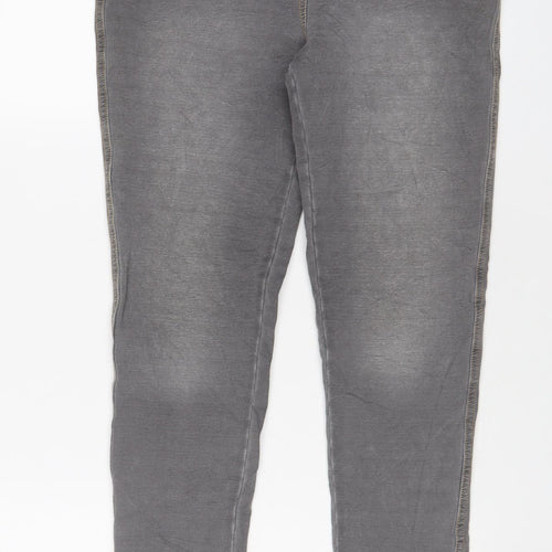 NEXT Womens Grey Cotton Jegging Jeans Size 10 L27 in Regular