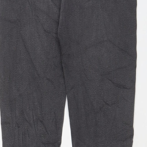 Marks and Spencer Womens Grey Cotton Skinny Jeans Size 8 L29 in Regular Zip