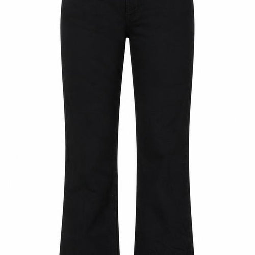 Hot Miami Styles Womens Black Cotton Bootcut Jeans Size 8 L30 in Regular Zip