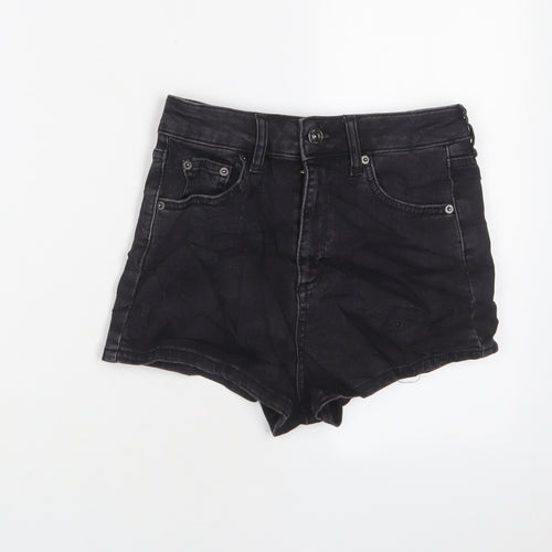 BDG Womens Black Cotton Basic Shorts Size 27 in Regular Zip