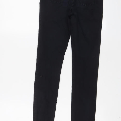 ASOS Womens Black Cotton Skinny Jeans Size 6 L30 in Regular Zip