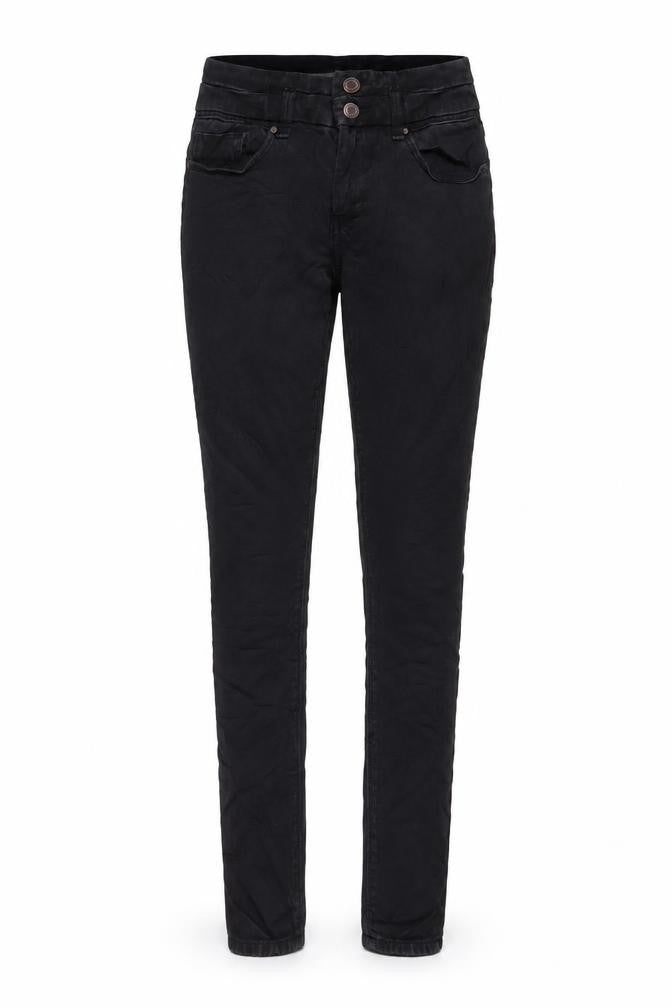 Topshop Womens Black Cotton Skinny Jeans Size 25 in L30 in Regular Zip