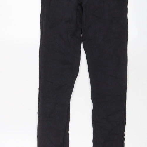 Topshop Womens Black Cotton Skinny Jeans Size 25 in L30 in Regular Zip