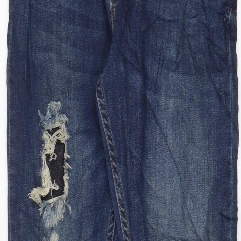 DFND Mens Blue Cotton Skinny Jeans Size 32 in L30 in Regular Zip