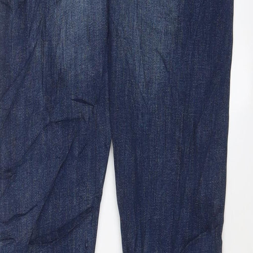 DFND Mens Blue Cotton Skinny Jeans Size 32 in L30 in Regular Zip