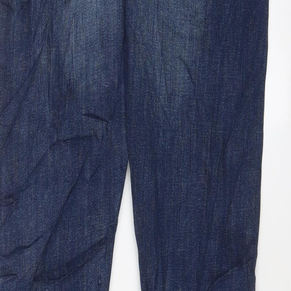 DFND Mens Blue Cotton Skinny Jeans Size 32 in L30 in Regular Zip