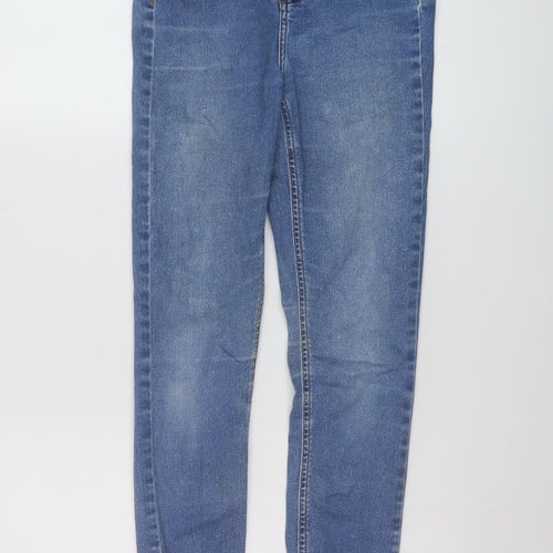 New Look Girls Blue Cotton Jegging Jeans Size 13 Years Regular Button