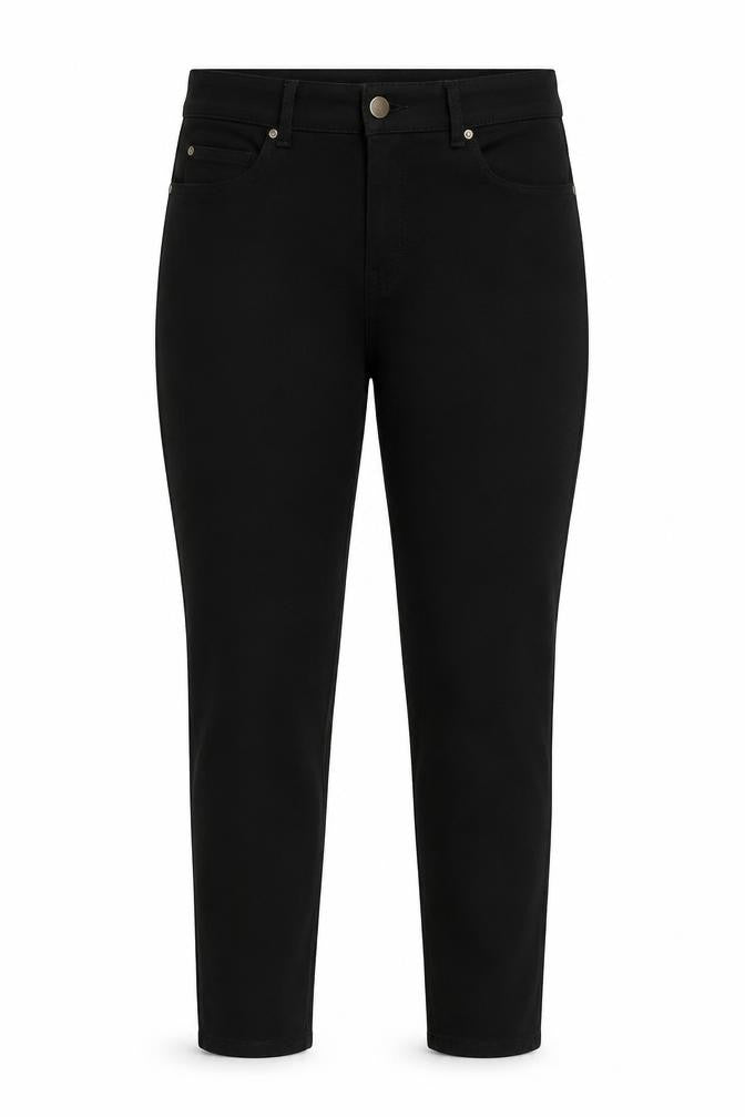 H&M Womens Black Cotton Skinny Jeans Size 12 L28 in Regular Button