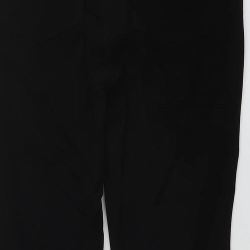 H&M Womens Black Cotton Skinny Jeans Size 12 L28 in Regular Button