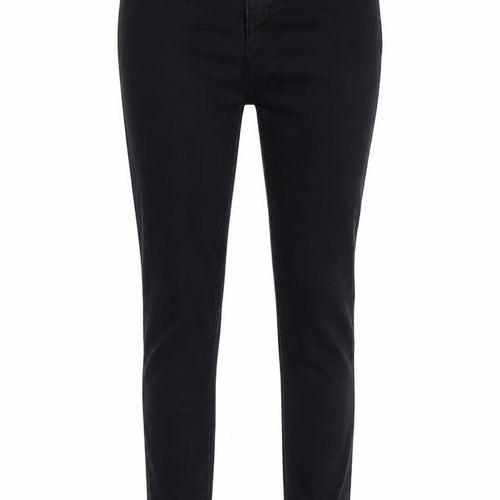 Golddigga Womens Black Cotton Skinny Jeans Size 6 L27 in Regular Button