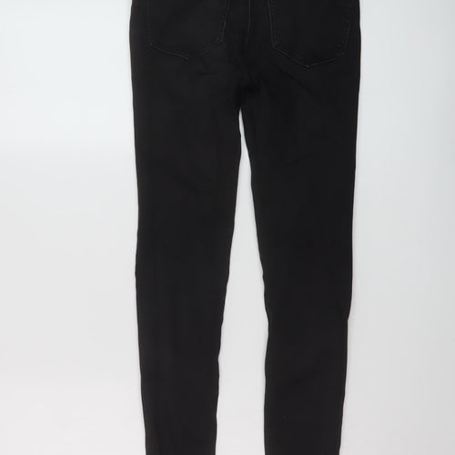 Golddigga Womens Black Cotton Skinny Jeans Size 6 L27 in Regular Button