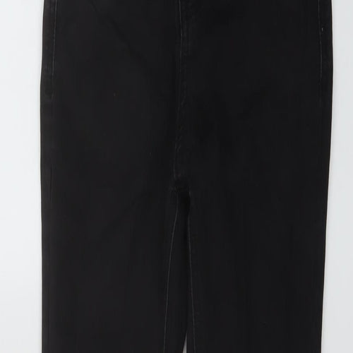 Golddigga Womens Black Cotton Skinny Jeans Size 6 L27 in Regular Button