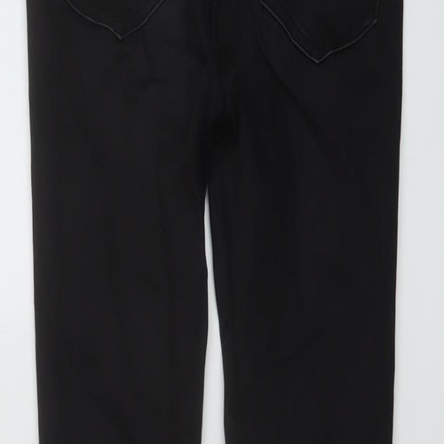 Golddigga Womens Black Cotton Skinny Jeans Size 6 L27 in Regular Button