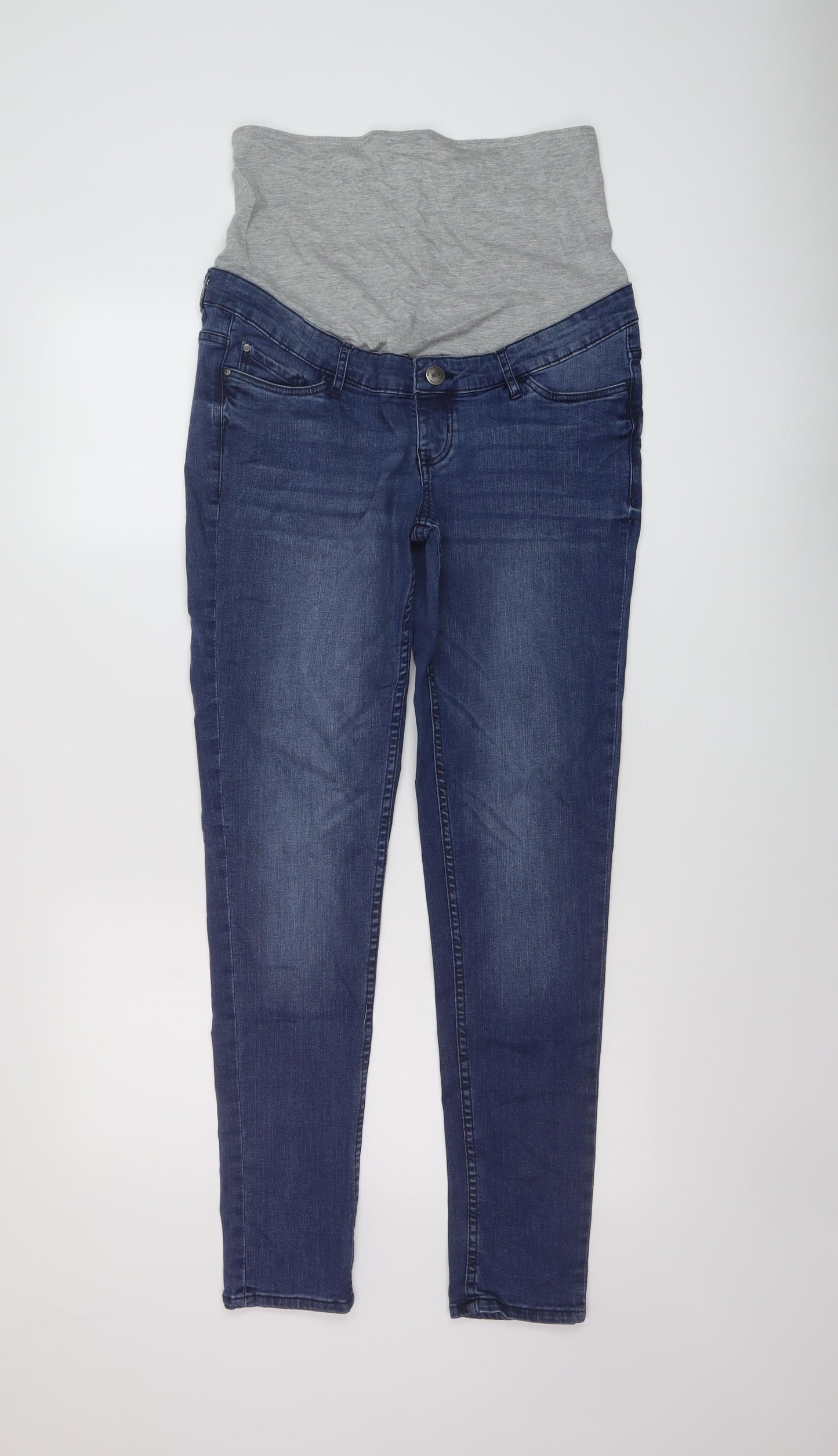 ESMARA Womens Blue Cotton Skinny Jeans Size 12 L30.5 in Regular
