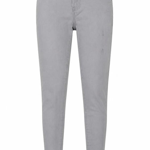 Denim & Co. Womens Grey Cotton Skinny Jeans Size 8 L28 in Regular Button