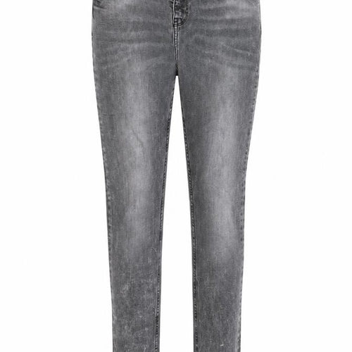 Denim & Co. Womens Grey Cotton Skinny Jeans Size 14 L28 in Regular Button