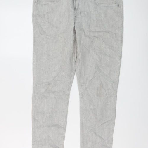 Levi's Womens Grey Cotton Skinny Jeans Size 28 in L29 in Regular Button