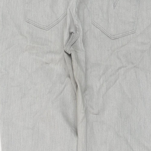Levi's Womens Grey Cotton Skinny Jeans Size 28 in L29 in Regular Button