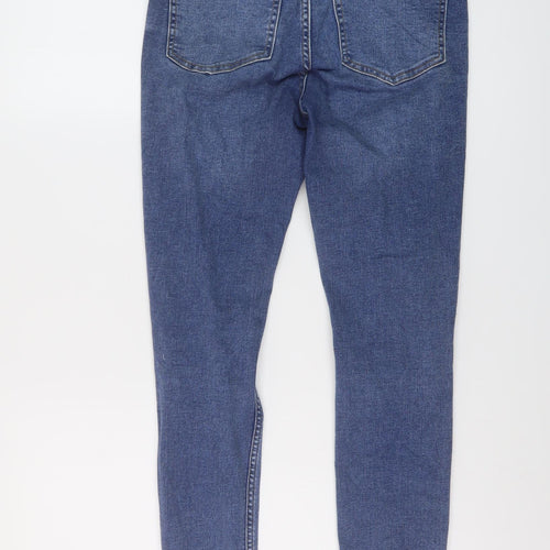 New Look Womens Blue Cotton Skinny Jeans Size 8 L27 in Regular Button