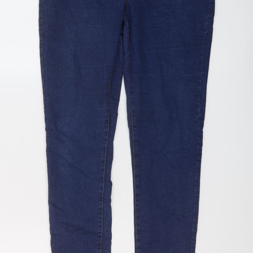 Denim & Co. Womens Blue Cotton Jegging Jeans Size 14 L31 in Regular