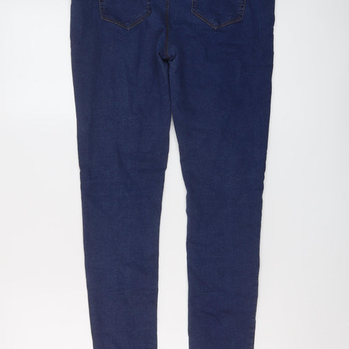 Denim & Co. Womens Blue Cotton Jegging Jeans Size 14 L31 in Regular