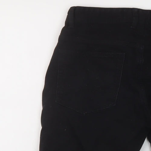 NEXT Mens Black Cotton Bermuda Shorts Size 28 in L12 in Regular Button