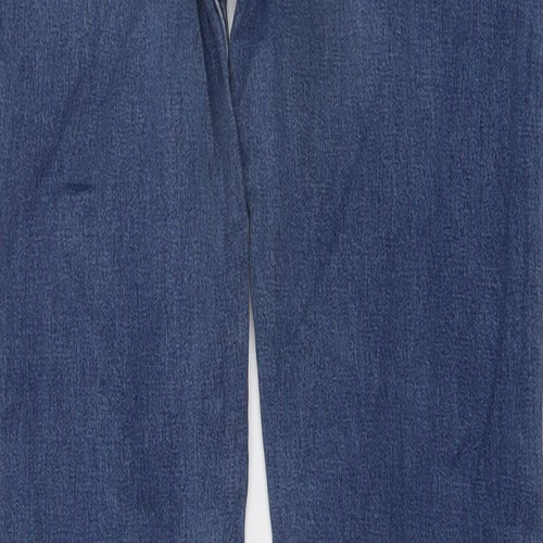 Voodoio Mens Blue Cotton Straight Jeans Size 32 in L31 in Regular Button