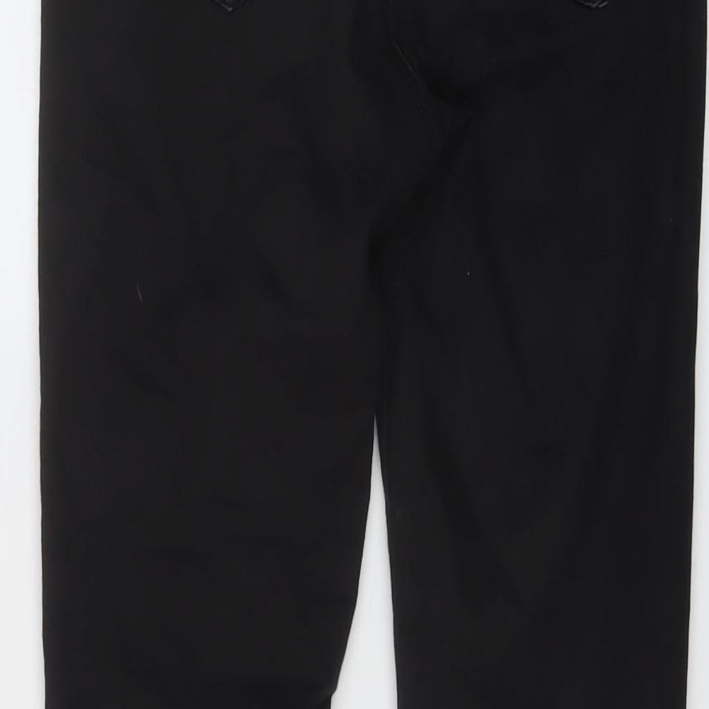 Miss Selfridge Womens Black Cotton Jegging Jeans Size 10 L30 in Regular Button