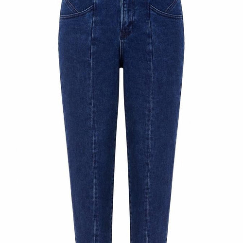 Stradivarius Womens Blue Cotton Mom Jeans Size 10 L28 in Slim Button