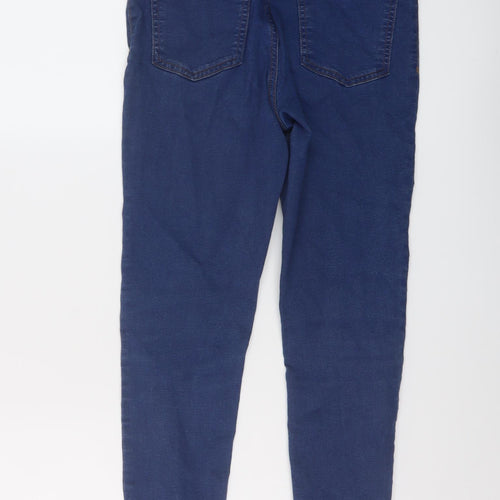 Marks and Spencer Womens Blue Cotton Jegging Jeans Size 10 L26 in Regular