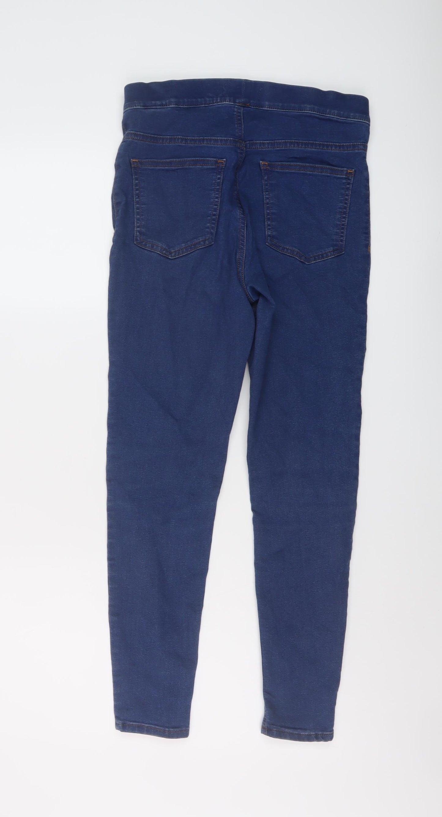 Marks and Spencer Womens Blue Cotton Jegging Jeans Size 10 L26 in Regular