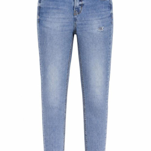 Stradivarius Womens Blue Cotton Skinny Jeans Size 6 L27 in Regular Button