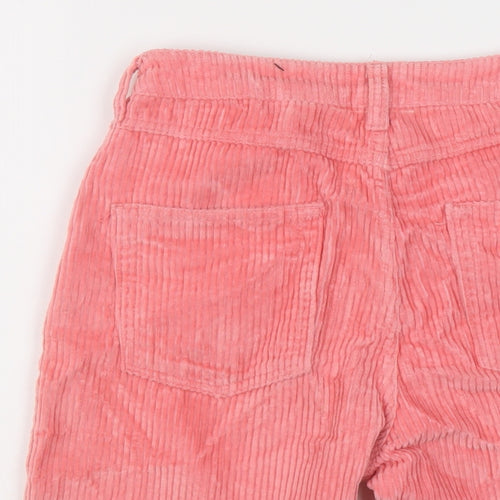 COLLUSION Womens Pink Cotton Bermuda Shorts Size 6 L9 in Regular Button