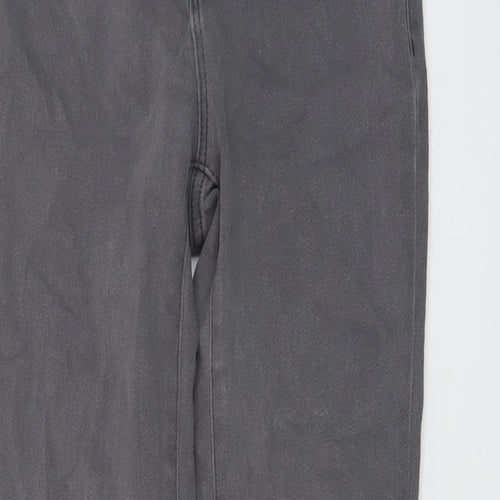 Denim & Co. Womens Grey Cotton Skinny Jeans Size 8 L28 in Regular Button