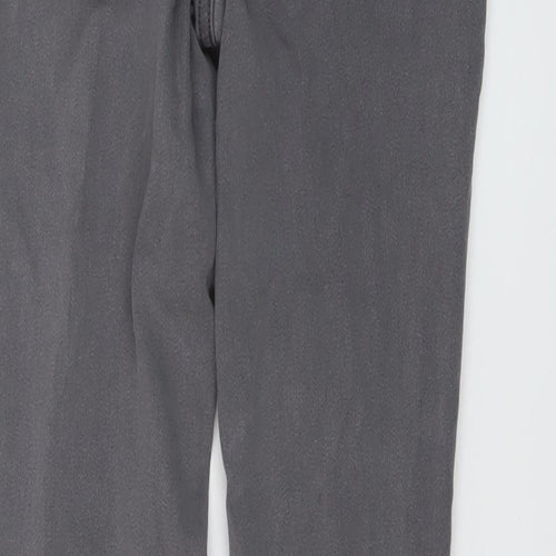 Denim & Co. Womens Grey Cotton Skinny Jeans Size 8 L28 in Regular Button