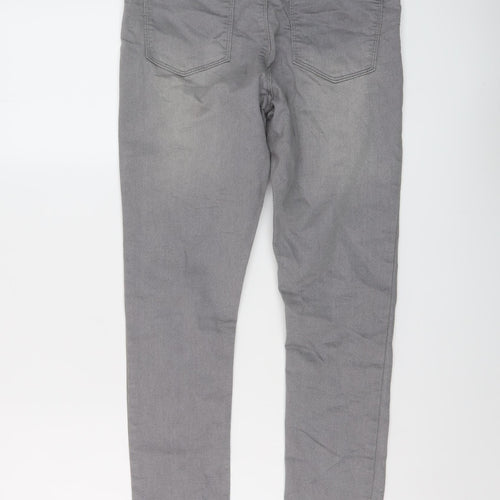 PEP&CO Womens Grey Cotton Jegging Jeans Size 8 L28 in Regular