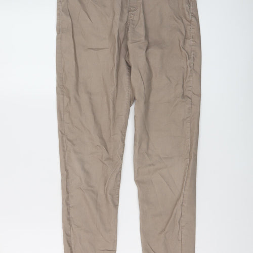 Denim & Co. Womens Beige Cotton Jegging Jeans Size 10 L28 in Regular