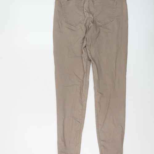 Denim & Co. Womens Beige Cotton Jegging Jeans Size 10 L28 in Regular
