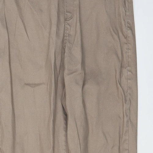 Denim & Co. Womens Beige Cotton Jegging Jeans Size 10 L28 in Regular