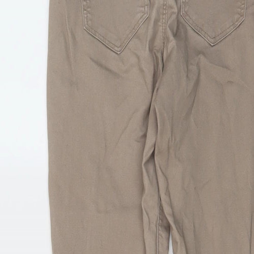 Denim & Co. Womens Beige Cotton Jegging Jeans Size 10 L28 in Regular